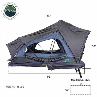 XD Sherpa S4S - Soft Sided Roof Top Tent, 4 Person, Grey Body and Black Rainfly Overland Vehicle Systems