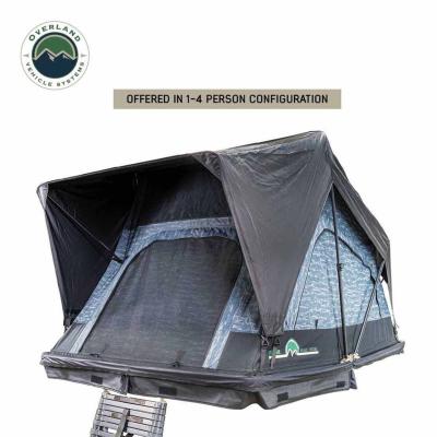 XD Sherpa S4S - Soft Sided Roof Top Tent, 4 Person, Grey Body and Black Rainfly Overland Vehicle Systems