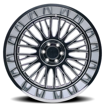 Cast Aluminum Wheels Vertex 9116 CH 22x12 Chrome 6 On 135 Bolt Pattern -44 Offset Cali Offroad Wheels