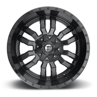 Aluminum Wheels 20X9 Sledge D596 5 On 114.3/5 On 120 Matte Black/Gloss Black Lip 72.56 Bore 35 Offset Fuel Off Road Wheels