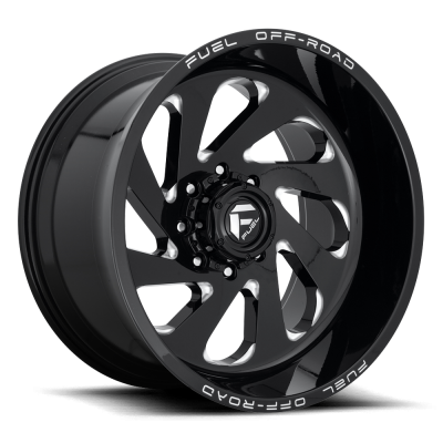 Aluminum Wheels 20X10 Vortex D637 5 On 139.7 Gloss Black Milled 87.1 Bore -18 Offset Fuel Off Road Wheels