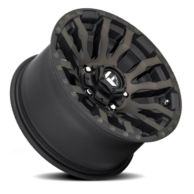 Aluminum Wheels 18X9 Blitz D674 5 On 127 Matte Black Double Dark Tint 71.5 Bore 1 Offset Multi Spoke Fuel Off Road Wheels