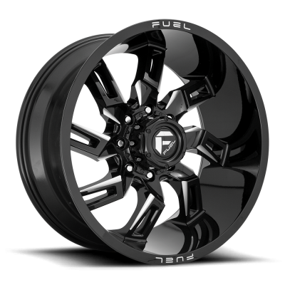Aluminum Wheels 20X10 Lockdown D747 5 On 127 Gloss Black Milled 71.5 Bore -18 Offset Fuel Off Road Wheels