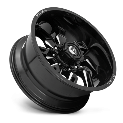 Aluminum Wheels 22X10 Lockdown D747 5 On 127 Gloss Black Milled 71.5 Bore -18 Offset Fuel Off Road Wheels