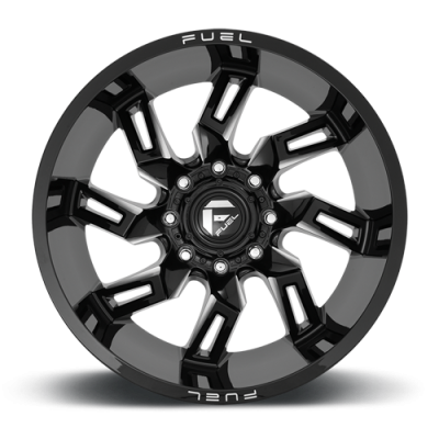 Aluminum Wheels 22X10 Lockdown D747 5 On 127 Gloss Black Milled 71.5 Bore -18 Offset Fuel Off Road Wheels