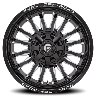 Aluminum Wheels 20X9 Arc D795 5 On 114.3/5 On 127 Gloss Black Milled 78.1 Bore 1 Offset Fuel Off Road Wheels