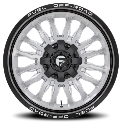 Aluminum Wheels 22X12 Arc D798 5 On 114.3/5 On 127 Silver/Brushed Face-Milled Black Lip 78.1 Bore -44 Offset Fuel Off Road Wheels