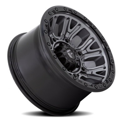 Aluminum Wheels 20X10 Traction D825 5 On 127 Gunmetal Gray/Black Ring 71.5 Bore -18 Offset Fuel Off Road Wheels