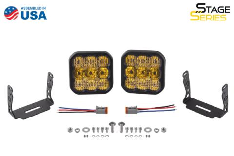 SS5 LED Pod Sport Yellow Spot Pair Diode Dynamics
