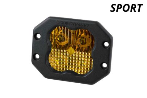 SS3 Sport ABL Yellow SAE Fog Flush Single Diode Dynamics