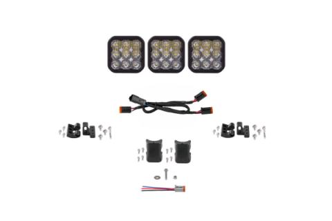 SS5 Sport Universal CrossLink 3-Pod Lightbar White Driving Diode Dynamics