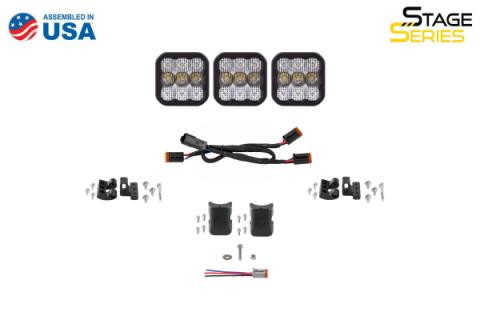 SS5 Sport Universal CrossLink 3-Pod Lightbar Yellow Driving Diode Dynamics
