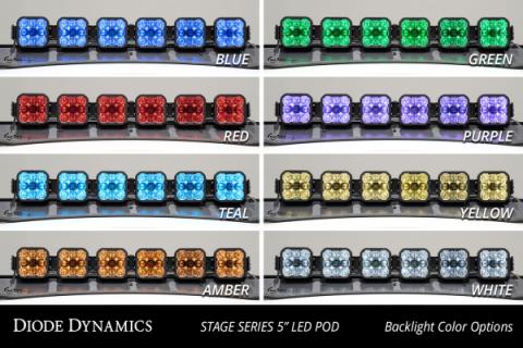 SS5 6-Pod CrossLink Mounting Kit for Prinsu/Sherpa Roof Racks, Pro White Driving Diode Dynamics