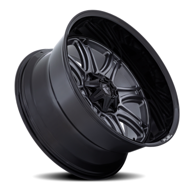 Aluminum Wheels 22X10 Darkstar FC853AB 5 On 114.3/5 On 127 Matte Gunmetal Gray/Black Lip 78.1 Bore 10 Offset Fuel Off Road Wheels