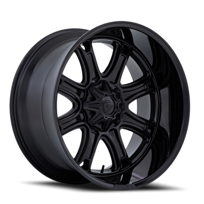 Aluminum Wheels 20X9 Darkstar FC853MB 5 On 114.3/5 On 127 Matte Black/Gloss Black Lip 78.1 Bore 1 Offset Fuel Off Road Wheels
