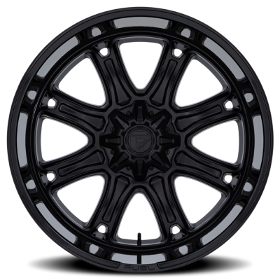 Aluminum Wheels 20X9 Darkstar FC853MB 5 On 114.3/5 On 127 Matte Black/Gloss Black Lip 78.1 Bore 1 Offset Fuel Off Road Wheels