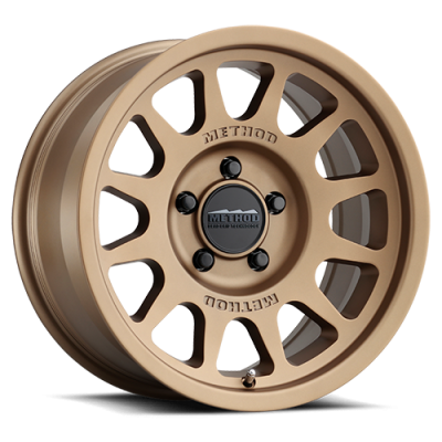 Aluminum Wheels 17x9 Bead Grip MR703 Bolt Pattern 5 On 127 Offset -12 Lip Size 1.18 Method Bronze BRZ Method