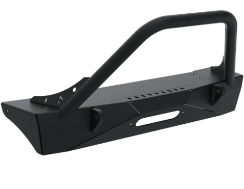 JL,JT,JK Sentinel Front Bumper No Winch Cover - Black Powder Coat Artec Industries