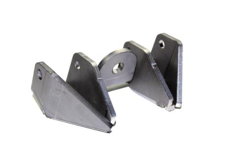 Dual Front Lower Shock Mounts SD60 Bare Steel Motobilt