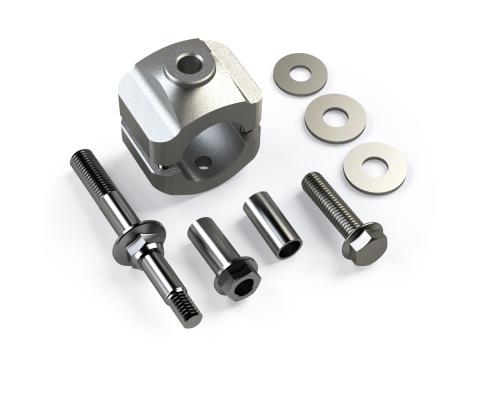 07-18 Wrangler JK Steering Stabilizer Relocation Kit 1-3/8 Inch Stock Tie Rod TeraFlex