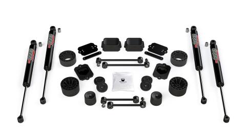 18-Up Wrangler JL 2 Door Sport/Sahara 2.5 Inch Performance Spacer Lift Kit & 9550 VSS Twin-Tube TeraFlex
