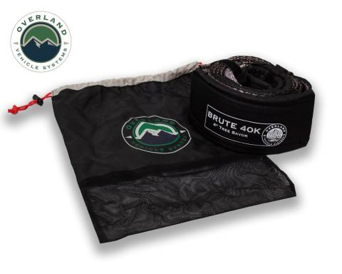 Tree Saver Tow Strap 40,000 lb. Gray With Storage Bag Overland Vehicle Systems