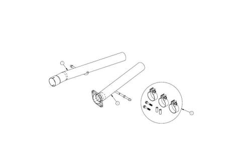 2.75 Inch Non-Resonated Head Pipe Sport to Xtreme Conversion Kit 18-21 Jeep Grand Cherokee TrackHawk Corsa Performance