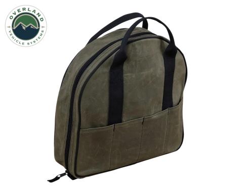 Jumper Cable Bag #16 Waxed Canvas Durable Storage Solution Overland Vehicle Systems