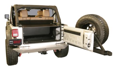 Premium Cargo Enclosure - 11-13 Wrangler JK {4-Door} 14-18 Wrangler JK {Rear Seats Must Be Removed on 2-Door Models} Black Tuffy Security Products