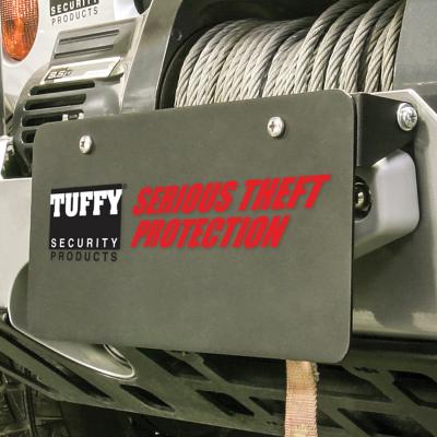 License Plate Holder For Hawse Fairlead Universal Black Tuffy Security Products