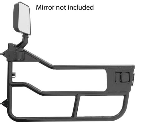 Jeep Tube Doors HighRock 4x4 Element Doors For Jeep 1997-2006 Wrangler TJ Front Matte Black Bestop