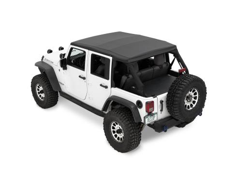 The Ascent Soft Tops For Jeep 2007-2018 Wrangler JK 4 Door Black Diamond Bestop