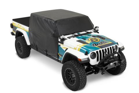 All Weather Jeep Trail Cover For Jeep 2020-2024 Gladiator 4 Door Black Bestop