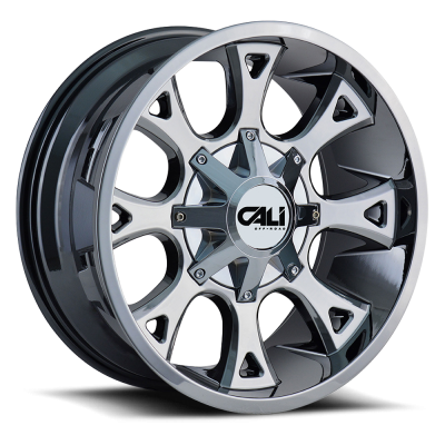 Cast Aluminum Wheels Anarchy 9103 CH 20x10 Chrome 5 On 127/5 On139.7 Bolt Pattern -19 Offset Cali Offroad Wheels