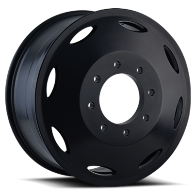 Dually Wheels Brutal Dually 9105 BK 22x8.25 Black 8 On 170 Bolt Pattern 115 Offset Cali Offroad Wheels