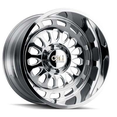 Cast Aluminum Wheels Paradox 9113 PO 24x14 Milled Spokes Polished 6 On 139.7 Bolt Pattern -76 Offset Cali Offroad Wheels