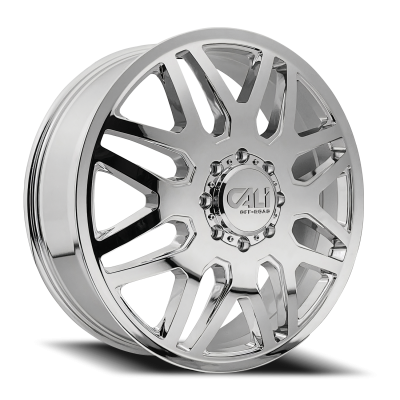 Dually Wheels Invader Dually 9115D CH 22x8.25 Chrome 8 On 165.1 Bolt Pattern 115 Offset Cali Offroad Wheels