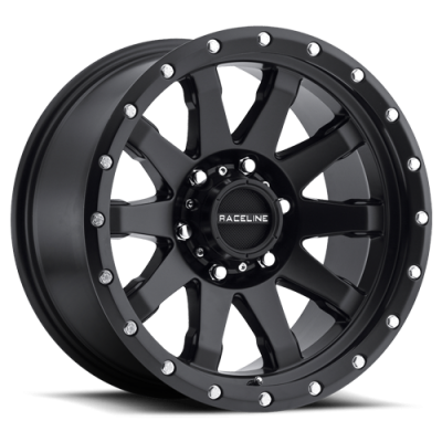 Aluminum Wheels 17x9 Clutch 934B Black Multi Spoke -12 Offset 5 on 127 Bolt Pattern 81 Bore Raceline