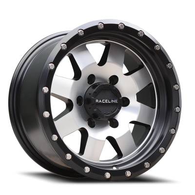 Aluminum Wheels 18x9 Defender 935M Machined Face Black Multi Spoke 18 Offset 5 on 127 Bolt Pattern 83.82 Bore Raceline