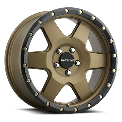 Aluminum Wheels 17x8 Boost 946BZ Satin Bronze 6 Spoke 35 Offset 5 on 110 Bolt Pattern 72.62 Bore Raceline