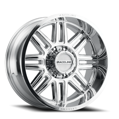 Aluminum Wheels 16x8 Split 948C Chrome 0 Offset 5 on 127 Bolt Pattern 78.1 Bore Raceline