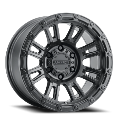 Aluminum Wheels 17x8 Compass 956B Satin Black 30 Offset 5 on 110 Bolt Pattern 72.62 Bore Raceline