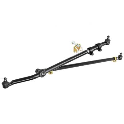 Currectlync Steering System 97-06 Wrangler TJ and LJ Unlimited/XJ/MJ Bolt-On Includes 1 1/4 Inch Diameter Tie Rod/Forged Drag Link HD Steering Stabilizer Shock Mounting Kit RockJock 4x4