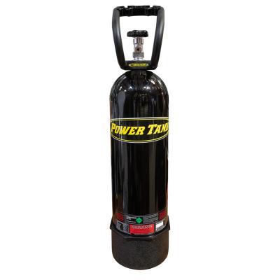 15 lb Power Tank CO2 Bottle w/ Boot and Handle Gloss Black Power Tank