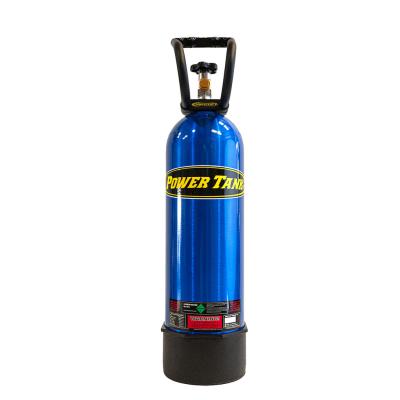 15 lb Power Tank CO2 Bottle w/ Boot and Handle Candy Blue Power Tank