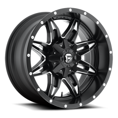 Aluminum Wheels 20X10 Lethal D567 5 On 114.3/5 On 127 Matte Black/Milled 78.1 Bore -12 Offset Fuel Off Road Wheels
