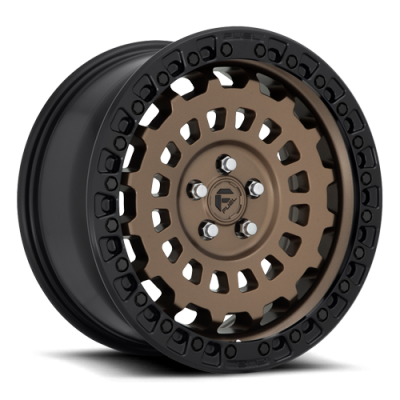 Aluminum Wheels 17X9 Zephyr D634 5 On 127 Matte Bronze W/Black Bead Ring 71.5 Bore 1 Offset Fuel Off Road Wheels