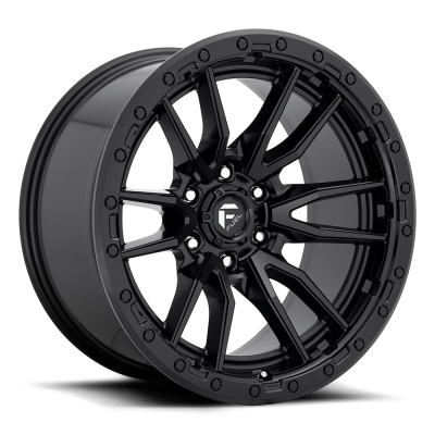 Aluminum Wheels 22X12 Rebel D679 6 On 135 Matte Black 87.1 Bore -44 Offset Fuel Off Road Wheels