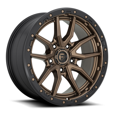 Aluminum Wheels 17X9 Rebel D681 5 On 114.3 Matte Bronze Black Bead Ring 72.56 Bore -12 Offset Fuel Off Road Wheels
