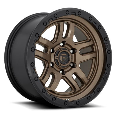 Aluminum Wheels 17X9 AMMO D702 5 On 127 Matte Bronze W/Black Bead Ring 71.5 Bore 1 Offset 5 Spoke Fuel Off Road Wheels